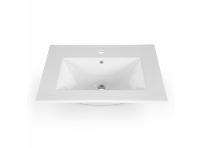 Waschtisch Einbauwaschtisch Waschbecken 60 x 46 cm weiss Badezimmer Waschschale