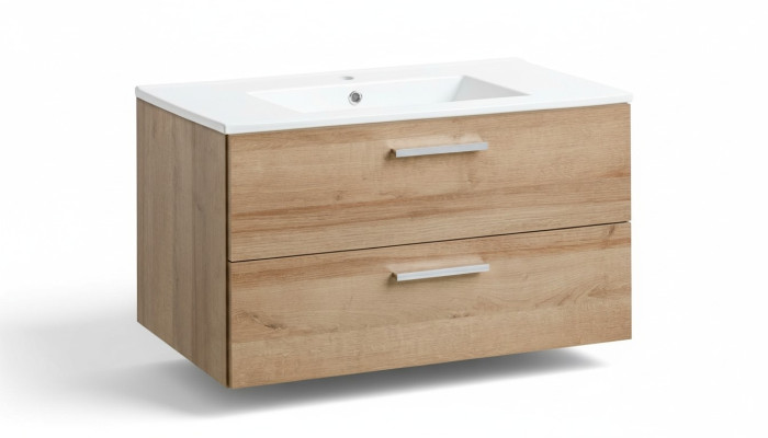 Badmöbel Set 80cm Waschbecken mit Modern Unterschrank Dekorative Waschtisch
