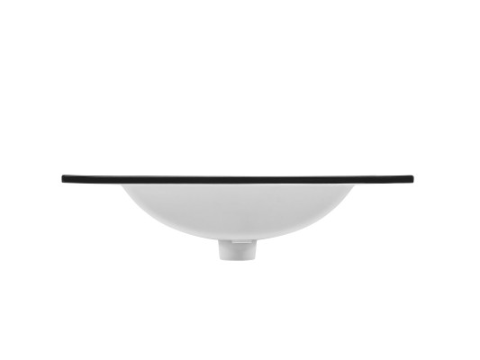 Keramik Waschbecken Waschtisch Einbau Schwarze Platte Design Becken