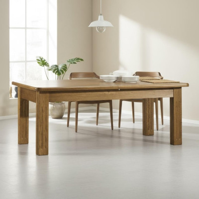 Esstisch 250/450 cm Küchentisch Restaurant Tisch Holz Esszimmer Tische Konferenz