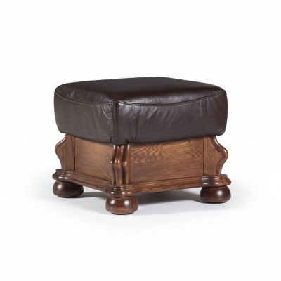 XXL Fußhocker Club Lounge Hocker Leder Textil Ottoman Dekor Designer Pufa