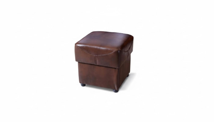 XXL Fußhocker Club Dekor Lounge Hocker Leder Textil Ottoman Designer Pufa