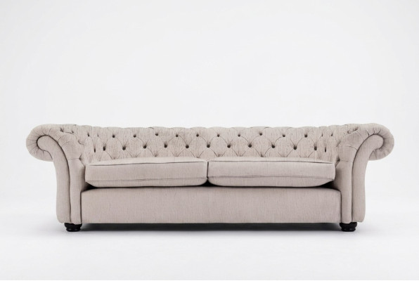 Englische Sitz Polster Couch - Textil Sofa Schlaf Sofas Couchen Neu