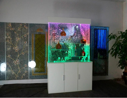 Wasser Wand Water Wall Säule Unterschrank Trennwand Ragal Vitrine