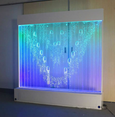 Moderne Trennwand Wasser Wände LED Wasserwand Beleuchtete Dekorative Wand