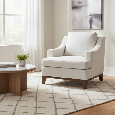 Klassischer Polster Sessel 1 Sitzer Sofa Couch Polster Lehn Stuhl Modern Neu