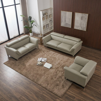 Sofagarnitur Ledersofa Sofa Couchen Sitzer Set Sofa Polster Couch 3tlg Sessel