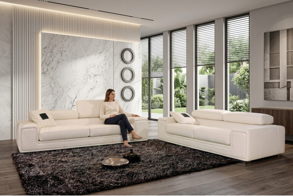 Design Couchen Sofas Polster Sitzer Sofagarnitur Garnituren Set Leder Sofa
