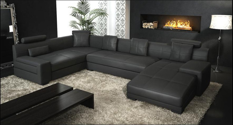 Wohnlandschaft Ecksofa Sofa Couch Polster Sitz Garnitur Sofas Couchen