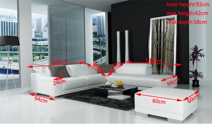 Designer Sofa Garnitur Couch Ecksofa mit Hocker Wohnlandschaft Polster