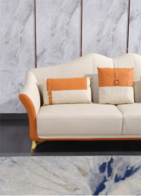 Ledersofa Couch Sofagarnitur 3+1+1 Sitzer Garnituren Design Modern Sofa Neu