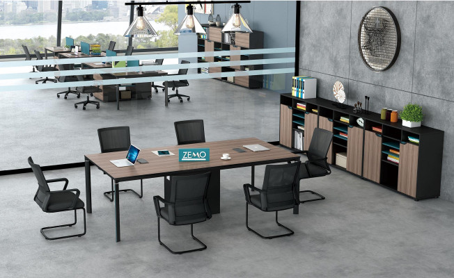 Konferenztisch Büro Chef Zimmer Möbel Design Schreibtische Praxis