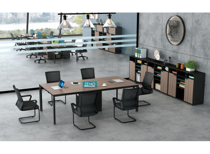 Konferenztisch Büro Chef Zimmer Möbel Design Schreibtische Praxis