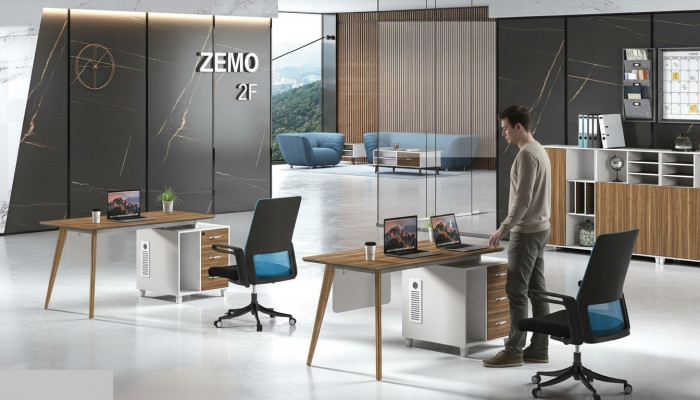 Arbeits Schreib Büro Tisch Luxus Klasse Designer Möbel mit Schubladen Tische
