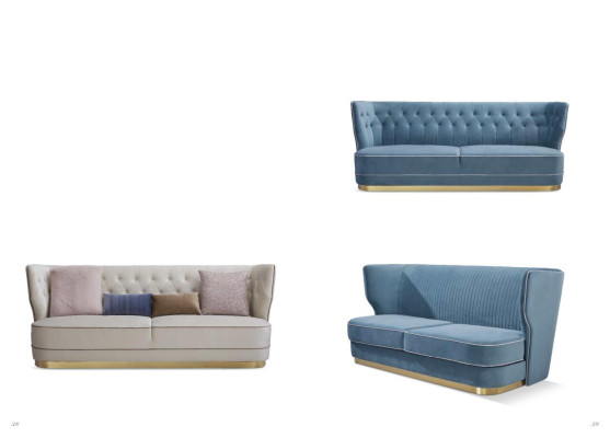 Sofagarnitur 3+2+2 Sitzer Set Design Sofa Polster Couchen Couch Modern