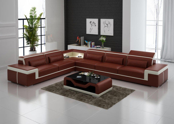 Designer Sofa Couch Ecksofa Polster Garnitur Wohnlandschaft L-Form