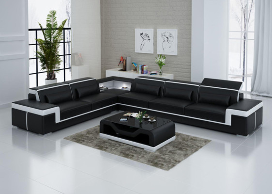 Designer Sofa Couch Ecksofa Polster Garnitur Wohnlandschaft L-Form