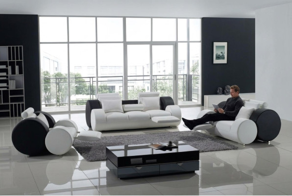 Sofagarnitur Ledersofa Sofa Couchen Sitzer Set Sofas Polster Couch 3tlg