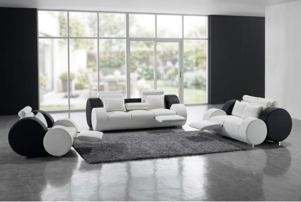 Sofagarnitur Ledersofa Sofa Couchen Sitzer Set Sofas Polster Couch 3tlg