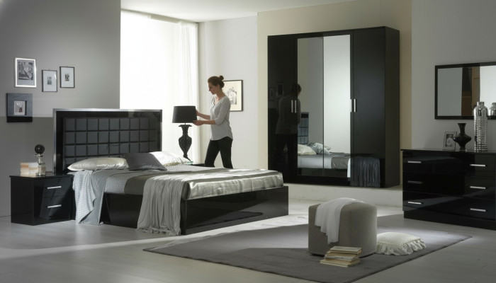 Luxus Kleider Schrank Designer Hochglanz Kleiderschränke Möbel Wohnen Holz Neu