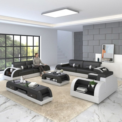 Design Sofa Couch Polster Sofas Couchen Sitz Garnitur Leder 3Sitzer