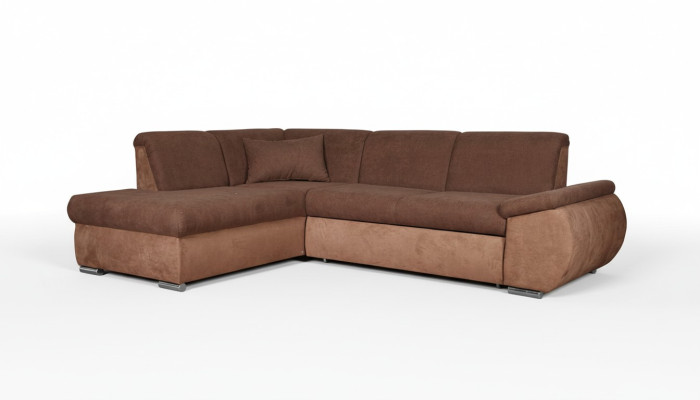 Bettfunktion Stoff Ecksofa L-Form Sofa Couch Polster Design Couch Textil