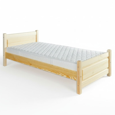 Vollholzbett Echtholz Massivholzbett 100x200 Einzelbett Seniorenbett Handarbeit