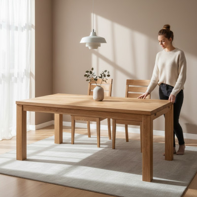 Esstisch Tisch Gruppe Esszimmer Wohnzimmer Garnitur Holz Design Tische 140x90cm