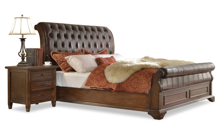 Schlafzimmer Bett Nachttische 3 tlg. Set Luxus Betten Holz Doppelbett Neu