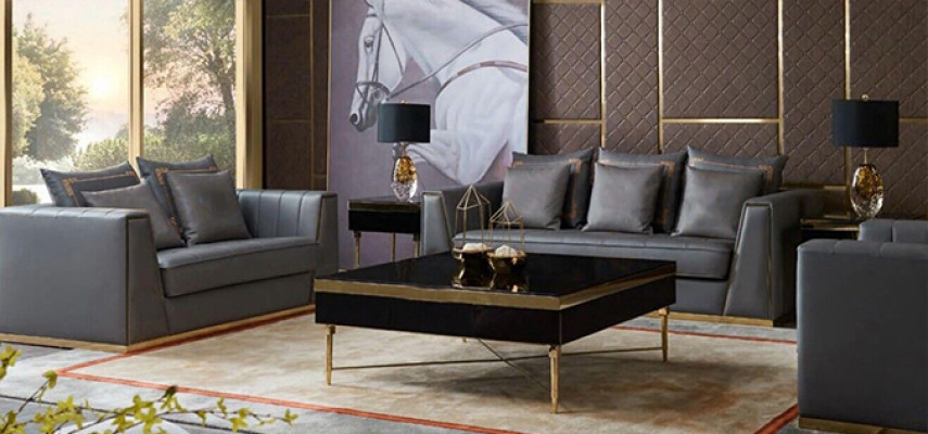 Sofagarnitur 321 Sitzer Set Design Sofas Polster Couchen Leder Deko Relax