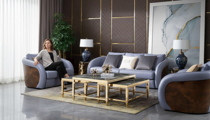 Design Möbel Sofa Coch 3 Sitz Polster Sofas Wohnzimmer Couchen Leder Dreisitzer