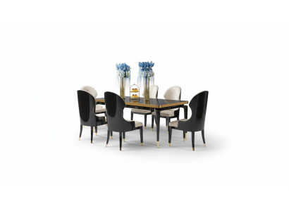 Design Ess Zimmer Stuhl Set Metall Tische Sessel 4x Stühle Tisch Garnitur 4tlg.