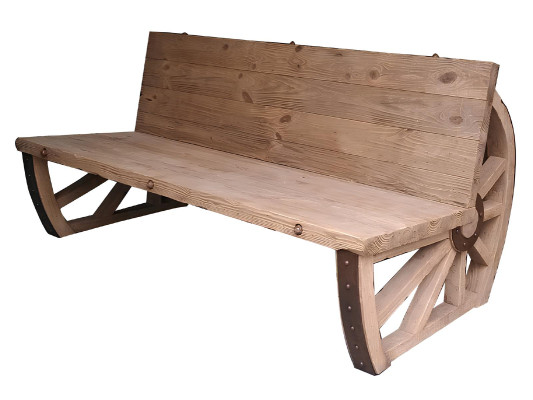 Gartenbank Holz Parkbank Massiv Sitzbank Garten Gartenmöbel 3 Sitzer Rad Möbel