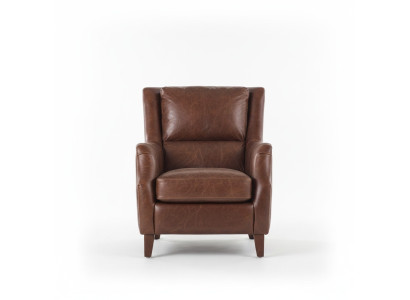 Ohrensessel Sessel Wohnzimmersessel Polstersessel Vintage Echtleder