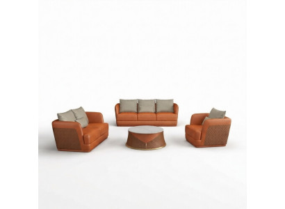 Ledersofa Couch Wohnlandschaft 3 2 1 Sitzer Garnitur Design Modern Sofa Couchen