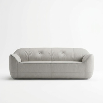 Moderner Dreisitzer Sofa 3 Sitzer Couchen Dreisitzer Polster Luxus Sofas Braun