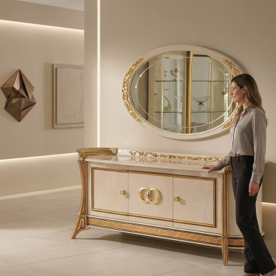 Kommoden Designer Konsolen Kommode Anrichte Side Low Board Schrank Wohnzimmer