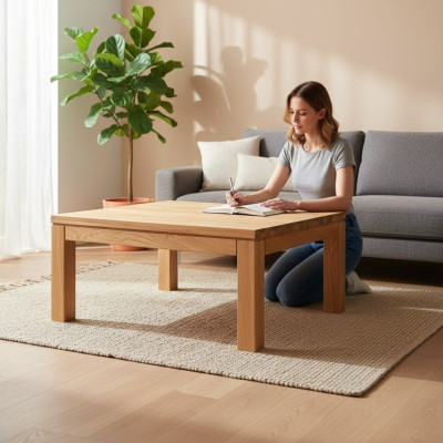 Couchtisch Holztisch Echtholz Tischplatte Beistelltisch Tisch 120x80 Couchtische