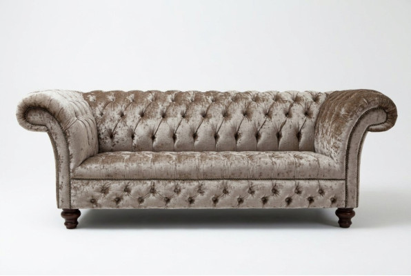 Design Dreisitzer Couch Polster Sofa Moderne 3er Sitz Sofas Zimmer Möbel Grau