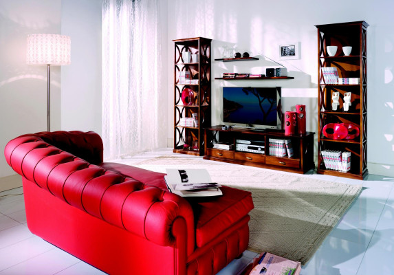 Luxus 5tlg Set für Wohnzimmer tv Schrank 2 Bücherregale 2 Regale Möbel Regale