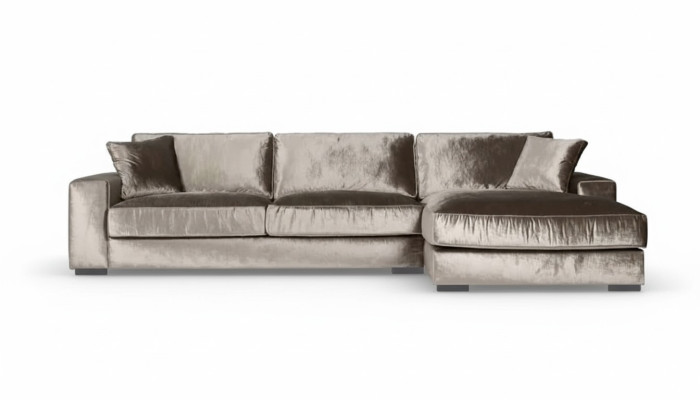 Braune Ecksofa Stoff Wohnzimmer Sofas Italienisches Design Couchen Polster Sofa