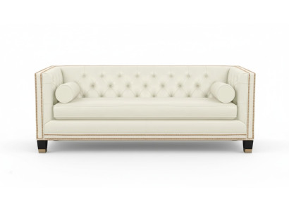 Beige Chesterfield Sofa Möbel Leder Wohnzimmer Modern Design Couchen Sofas Neu