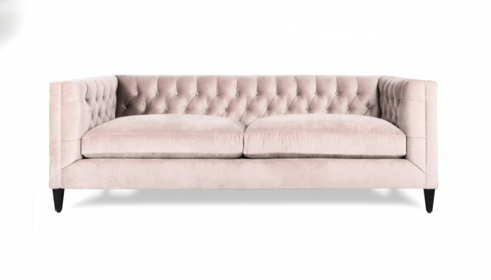 Pink Dreisitzer Sofa Moderne Stoff Wohnzimmer Design Couchen Neu Luxus Möbel Neu