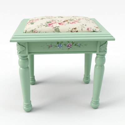 Hocker Poufa Fußhocker Hocker Polsterhocker Sitzhocker Beistell Textil Echtholz