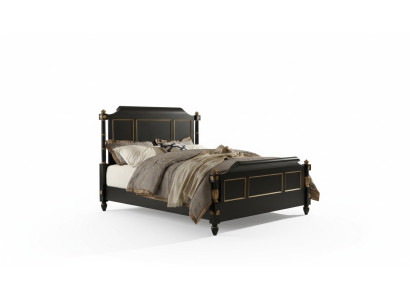 Schlafzimmer Holzbett Echtes Holz Bett Hotel 180x200 Stil Massive Möbel Betten