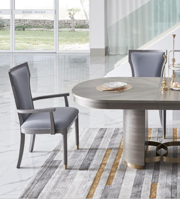 Design Esstisch Holz Stein Tisch Moderne Esstische Möbel 221x95 Tische