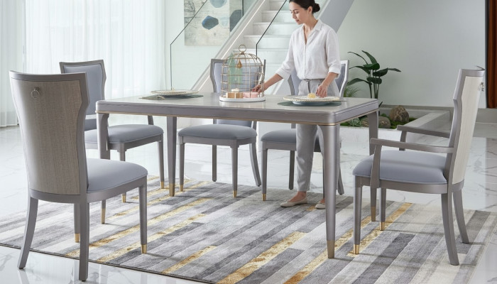 Lehnstühle Stuhl Set Gruppe Esszimmer Holz Polster Stühle 6x Lehn