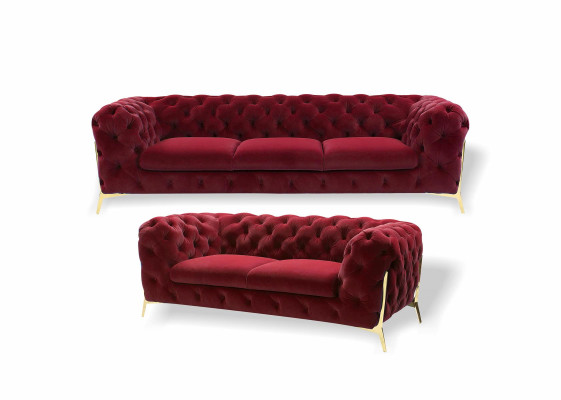 Sofagarnitur 3+2 Sitzer Set Design Sofas Polster Couchen Moderne Couch