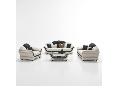 Komplett Set Sofagarnitur 321 Sitz Couchtisch Designer Wohnlandschaft 4tlg. Neu