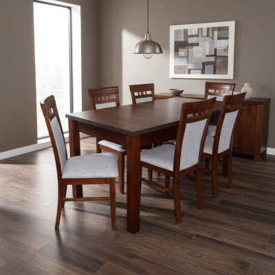 Esstisch 6x Stühle Esszimmer Set Gruppe Garnitur Tisch Sitzgruppe 7tlg.